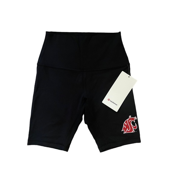 lululemon athletica washington state university wsu cougars align hr shorts - Picture 1 of 8